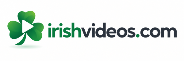 irishvideos.com — a shamrock with a play button